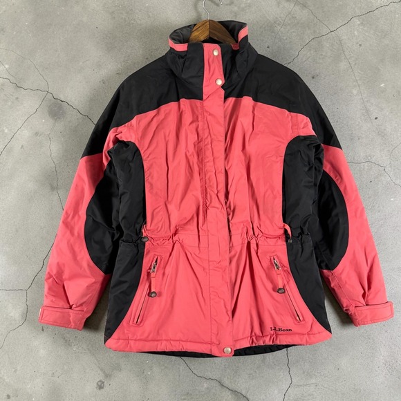 L.L. Bean Jackets & Blazers - LL Bean Womens Small Pink Black Colorblock Insulated Winter Jacket 0 PH15